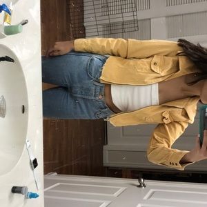 Cropped corduroy jacket